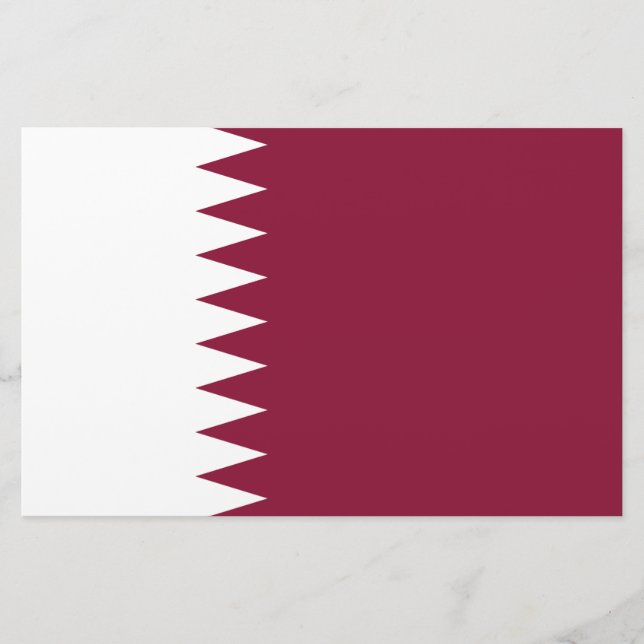 Papelería Bandera de Qatar (Anverso)