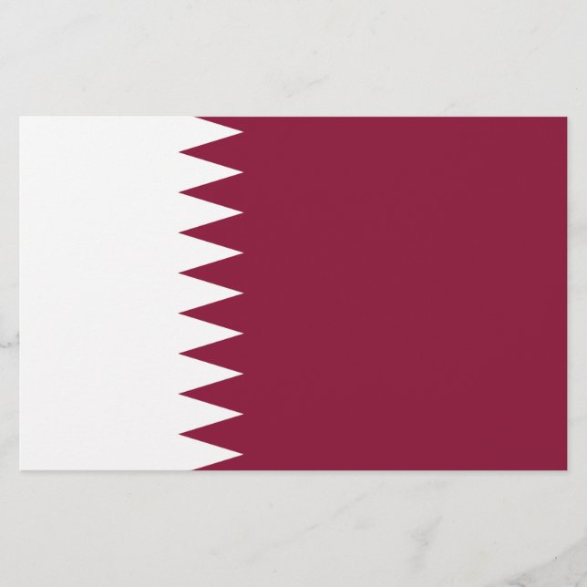 Papelería Bandera de Qatar (Anverso)