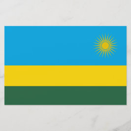 Papelería Bandera de Ruanda (Ruanda) (País Africano)