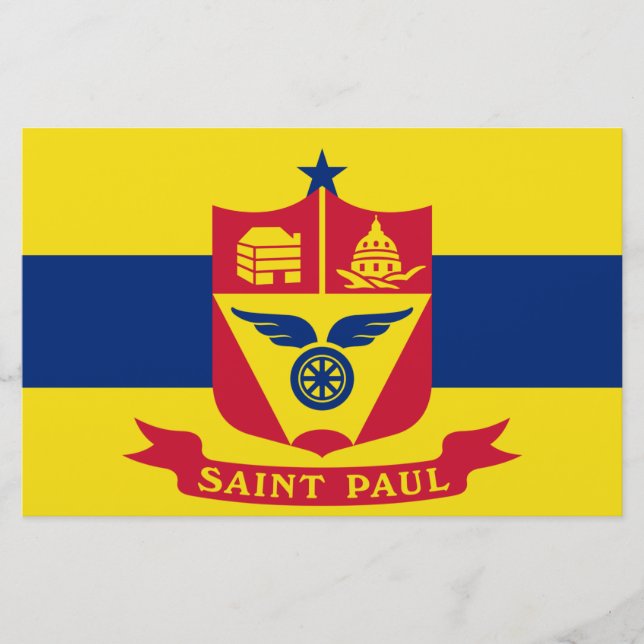 Papelería Bandera de San Pablo (Minnesota) (Anverso)