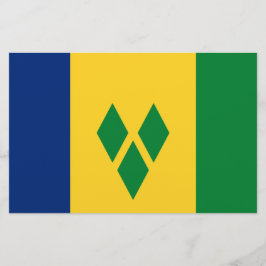 Papelería Bandera de San Vicente y las Granadinas