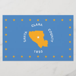 Papelería Bandera de Santa Clara (condado de Estados Unidos,