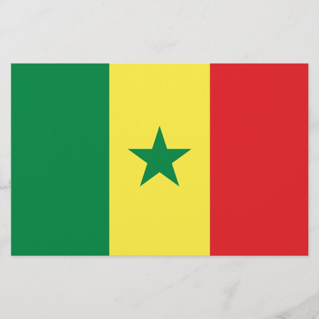 Papelería Bandera de Senegal (Anverso)