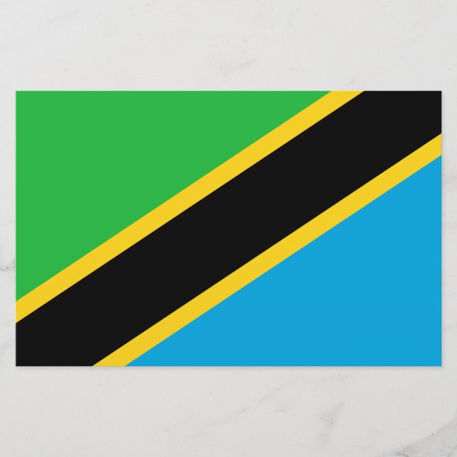 Papelería Bandera de Tanzania (Anverso)