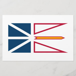Papelería Bandera de Terranova y Labrador (Canadá)