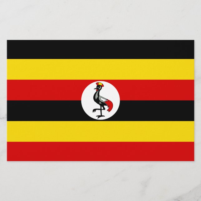 Papelería Bandera de Uganda (Anverso)