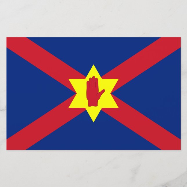 Papelería Bandera de Ulster Nation (Irlanda del Norte) (Anverso)