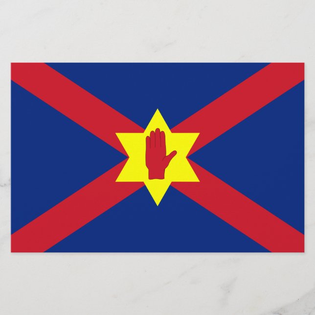 Papelería Bandera de Ulster Nation (Irlanda del Norte) (Anverso)