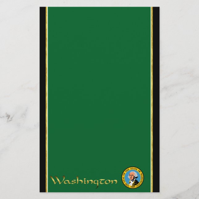 Papelería Bandera de Washington (Anverso)