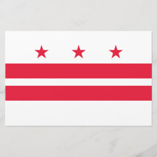 Papelería Bandera de Washington D.C. (Distrito de Columbia)