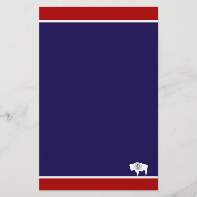 Papelería Bandera de Wyoming (Anverso)
