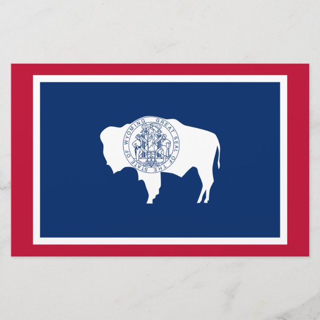Papelería Bandera de Wyoming (Anverso)