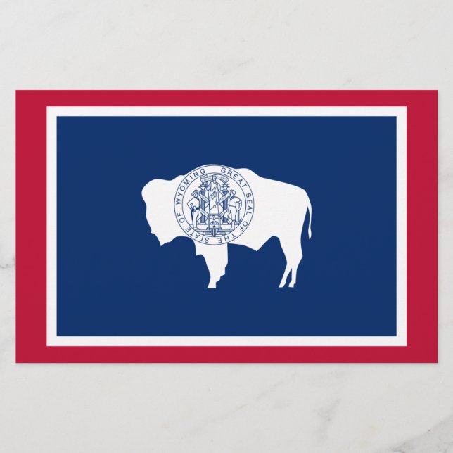 Papelería Bandera de Wyoming (Anverso)