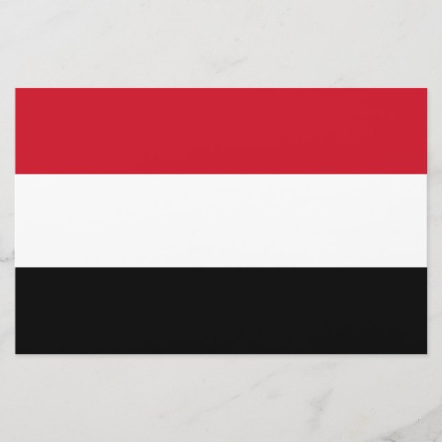Papelería Bandera de Yemen (Anverso)