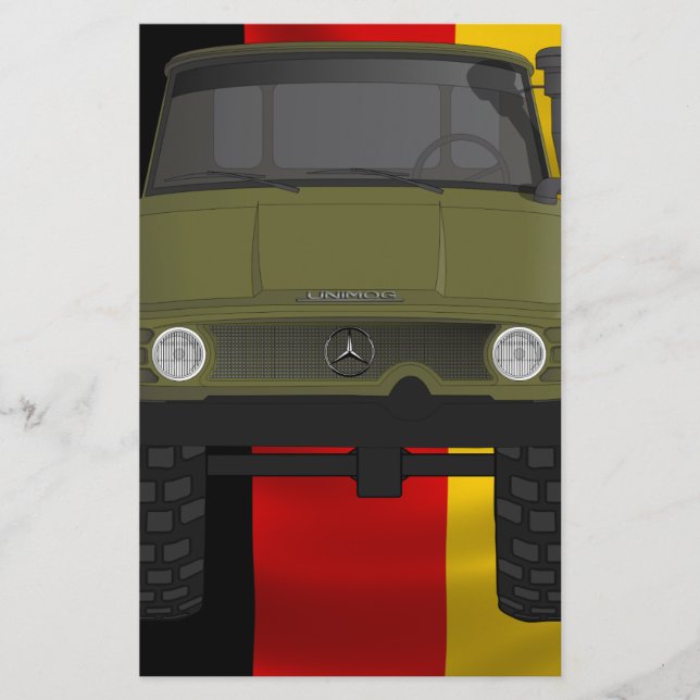 Papelería Bandera del alemán de Unimog (Anverso)