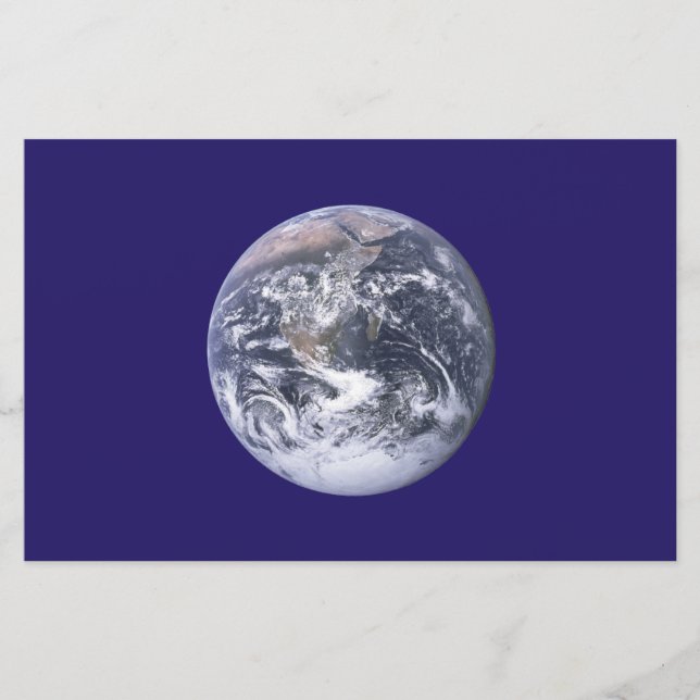 Papelería Bandera del Día de la Tierra (Anverso)