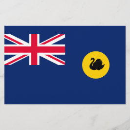 Papelería Bandera del Estado de Australia Occidental