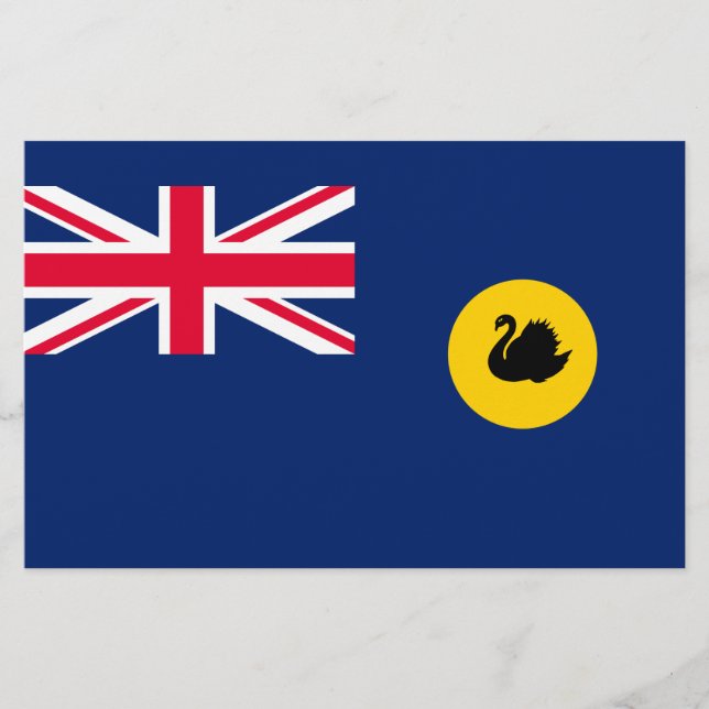 Papelería Bandera del Estado de Australia Occidental (Anverso)