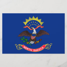 Papelería Bandera del Estado de Dakota del Norte (Dakotan de