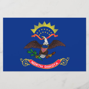 Papelería Bandera del Estado de Dakota del Norte (Dakotan de
