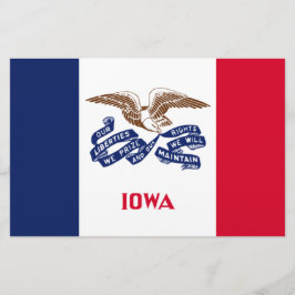Papelería Bandera del Estado de Iowa