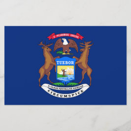 Papelería Bandera del estado de Michigan
