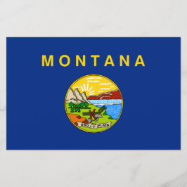 Papelería Bandera del Estado de Montana