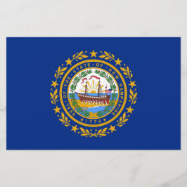 Papelería Bandera del Estado de New Hampshire
