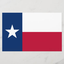 Papelería Bandera del Estado de Tejas (Texas)