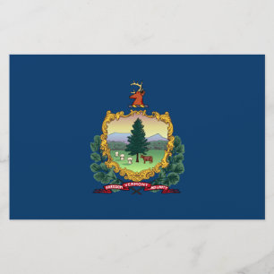 Papelería Bandera del Estado de Vermont