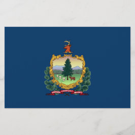 Papelería Bandera del Estado de Vermont