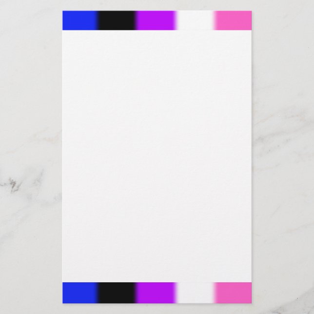 Papelería Bandera del Orgullo de Fallo de Género (Anverso)