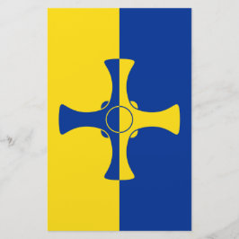 Papelería Bandera Durham (condado de Inglaterra, Reino Unido