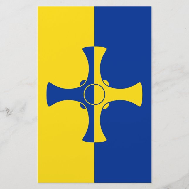 Papelería Bandera Durham (condado de Inglaterra, Reino Unido (Anverso)