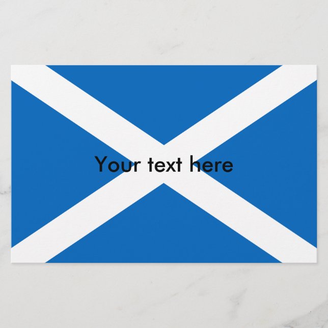 Papelería Bandera escocesa Saltire (Anverso)