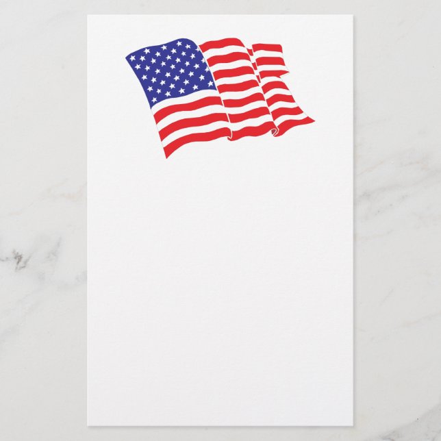 Papelería Bandera estadounidense (Anverso)