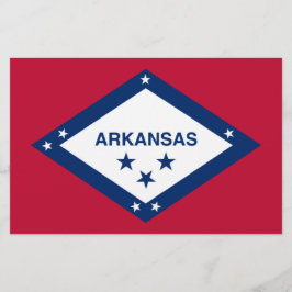 Papelería Bandera Estatal de Arkansas