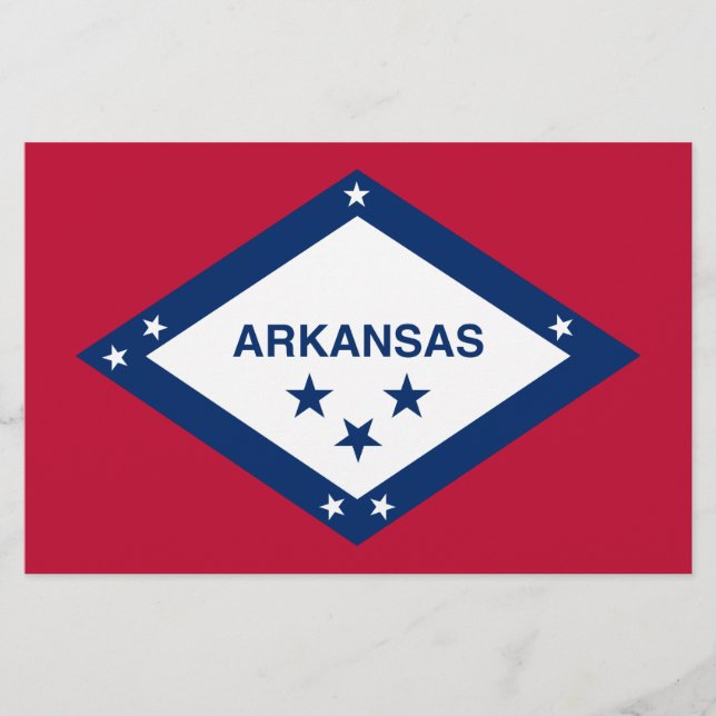 Papelería Bandera Estatal de Arkansas (Anverso)