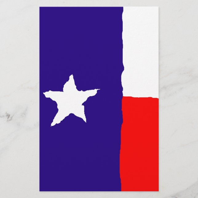 Papelería Bandera Estatal de Arte Pop de Texas (Anverso)