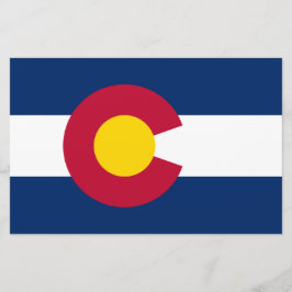 Papelería Bandera Estatal de Colorado