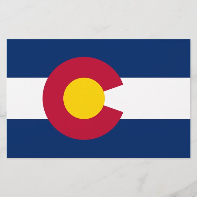 Papelería Bandera Estatal de Colorado (Anverso)