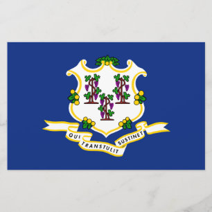 Papelería Bandera estatal de Connecticut