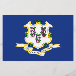 Papelería Bandera estatal de Connecticut