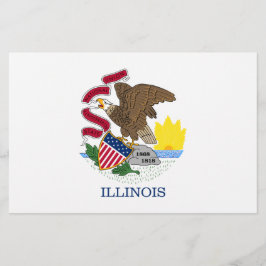 Papelería Bandera Estatal de Illinois