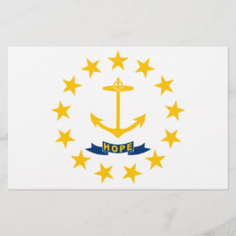 Papelería Bandera estatal de la isla de Rhode