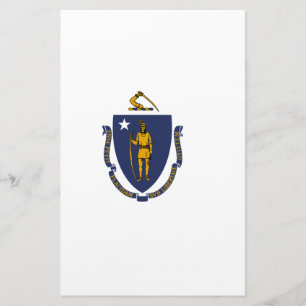 Papelería Bandera estatal de Massachusetts
