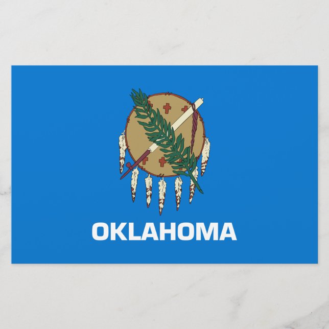 Papelería Bandera estatal de Oklahoma (Anverso)