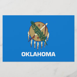 Papelería Bandera estatal de Oklahoma