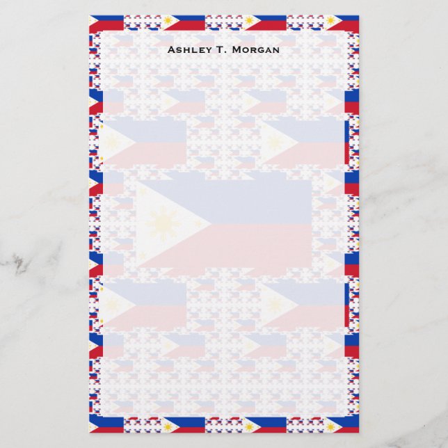 Papelería Bandera filipina en múltiples capas (Anverso)
