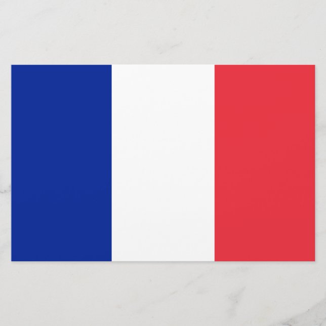 Papelería Bandera francesa (Francia) (Anverso)